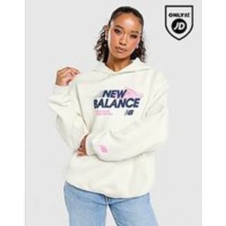New Balance Run Footwear Hoodie, Hvid - M