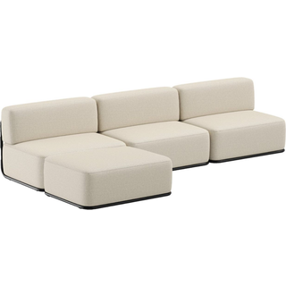 TRIMM Copenhagen Raw 3-Seater Sofa W. Chaise Longue Beige