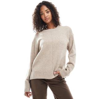 Pcmalou Ls O-neck Cutline Knit