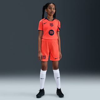 FC Barcelona 2025/26 Stadium Third Nike Dri-FIT Total 90-replica-fodboldshorts til større børn - Orange - XS