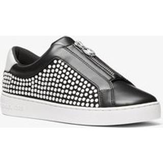 MK Keaton Studded Zip-Up Trainers - Black - Michael Kors - EU 35