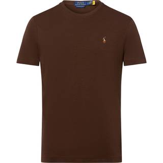 Polo Ralph Lauren Luxury Pima Cotton Crew Neck T-Shirt Nutmeg Brown