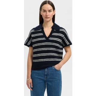 Uldblanding Strikket Poloshirt