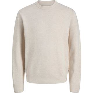 Ensfarvet Striktrøje