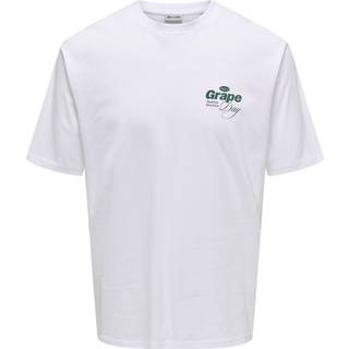 ONLY & SONS Alfresco Relaxed Fit Tee Bright White