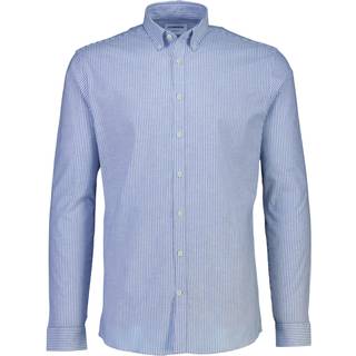 Striped Superflex Oxford Skjorte, Mid Blue, S