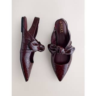 Next Forever Comfort spidse tå Sløjfe slingback Flade sko - eu38