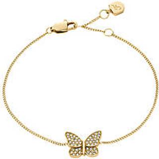 Fossil Sutton Pavé Butterfly Gold-Tone Stainless Steel Women's Bracelet JF04921710