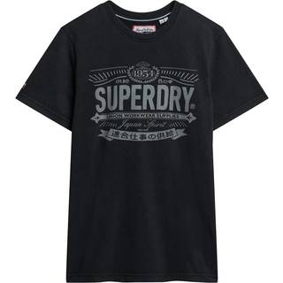 Superdry Superdry Black Heritage Brand Relaxed T-Shirt