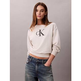 Relaxed Monogram Sweatshirt - Beige - XXL
