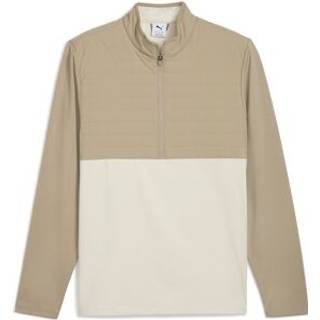 PUMA CLOUDSPUN Tech Hybrid Golf Quarter-Zip Men, Clothing, Ice Coffee, XXL