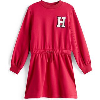 Varsity Back Logo Appliqué Sweatshirt Dress