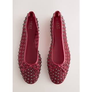 Next Forever Comfort Ballerina Sko med mesh-motiv og juveler - eu385