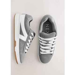 Next Grey Forever Comfort Chunky Lace-Up Side Stripe Trainers