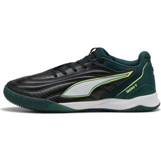 PUMA IBERO Futsal Boots Unisex, Shoes, Black/Green Terrain/Fizzy Light, 44