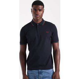 Fred Perry Twin Tipped Polo T Shirt Navy