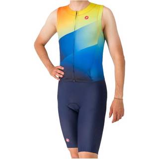 Castelli Free Sanremo Tri Suit Sleeveless Cykelheldragt Herrer størrelse L farve blå