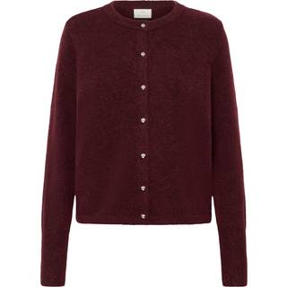 KAFFE Niel Strik Cardigan Windsor Wine Rød-S
