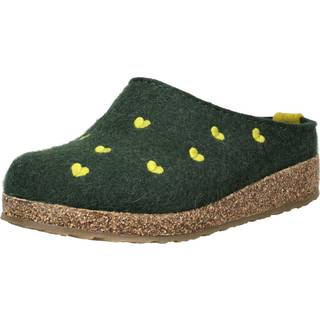 Haflinger Women's Grizzly Cuoricini Hyttesko Damer størrelse 38 farve grøn