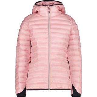 CMP Women's Down Jacket Fix Hood Ripstop Syntetisk jakke Damer størrelse 36 farve pink