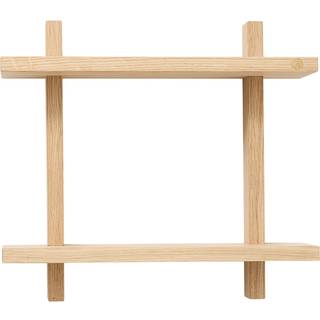 Andersen Treat Væghylde Dobbelt 34x34 Cm - Væghylder & Vægskabe Eg - 4-421020