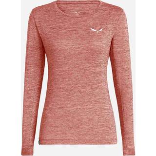 Salewa Women's Puez Melange Dry L/S Tee Funktionsshirt Damer størrelse 38 farve pink