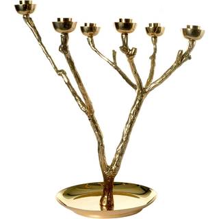 POLSPOTTEN Twiggy lysestage S 35 cm Guld