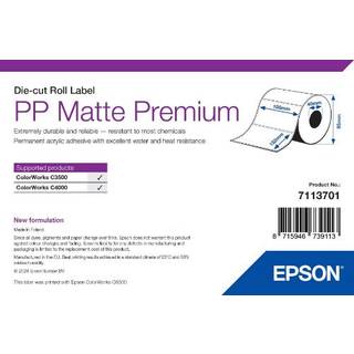 Epson etiketrulle, PP Matte, 102x152mm, Kerne: 40mm