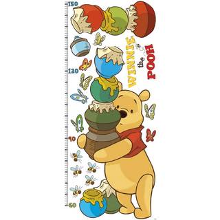 V?relseskammerater Pooh & Friends Peel and Stick Metric Growth Chart Wall Decals Multicolor