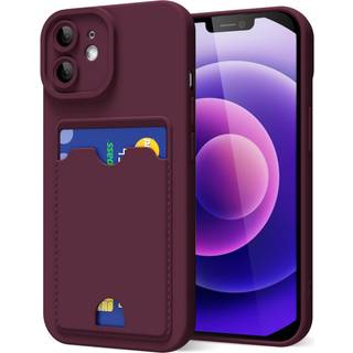 oakxco til iPhone 12 Mini Taske med Kortholder Sdt Silikone Pung Telefon Taske med kreditkort Slot Bldt gummi Tynd Slank Pung til Kvinder Mnd