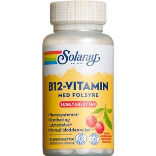 Solaray B-12 vitamin med folsyre (90 tabl)