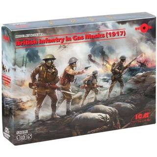 British Infantry in Gas Masks(1917)4 Figu
