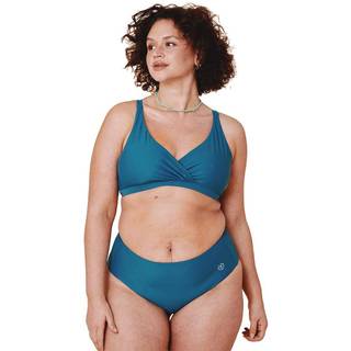 Istana draped bikini top - Teal - XL