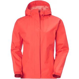 Helly hansen seven j regnjakke dame, hot coral