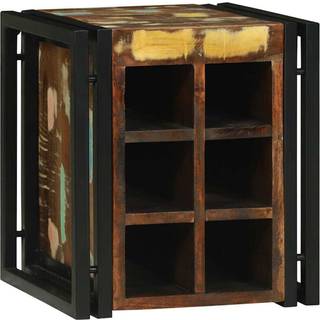 Vinfad Flerfarvet 34.5 x 35 x 39 cm Massivt genbrugstræ