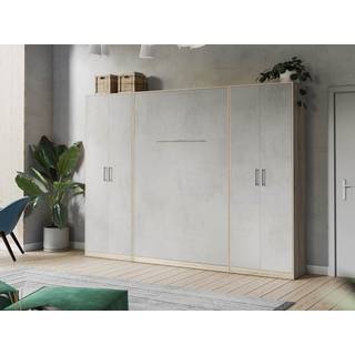 NORDIC skab, høj model, 80cm - farve Skab: Beton, Front: Beton