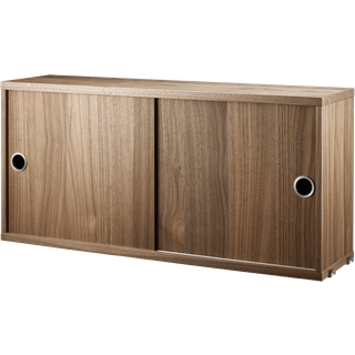 Skab String System med skydedøre, B 78 x D 20 cm