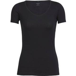 Icebreaker Women's Siren S/S Sweetheart Merino undertøj Damer størrelse M farve sort