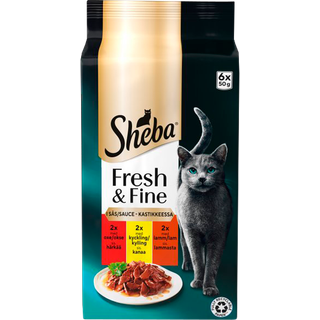 Fresh & Fine menuboks pouch m/sauce okse+lam+fjerkræ 6x50g