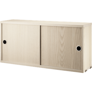 Skab String System med skydedøre, B 78 x D 20 cm