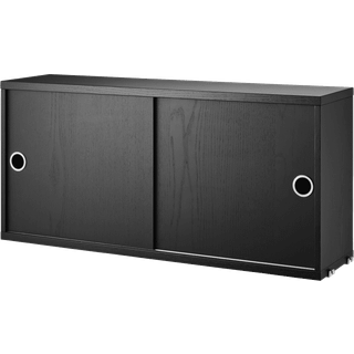 Skab String System med skydedøre, B 78 x D 20 cm