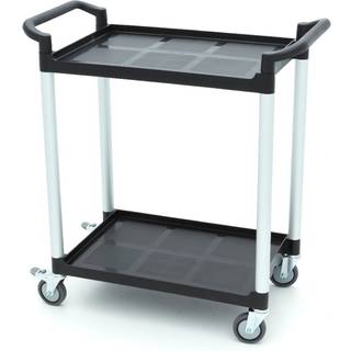 Serveringsvogn - 2 plasthylder - 86,5 x 42,5 cm