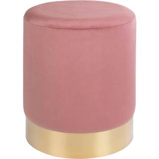 Gamby Puf i rosa velour