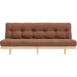 Lean Sovesofa Fra Karup Design i Massiv FSC Fyrretræ | Japandi - 759 Clay Brown - Længde: 190 cm