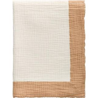 Decotique Ella Crincle Sengetæppe 180x260 Mørk Sand