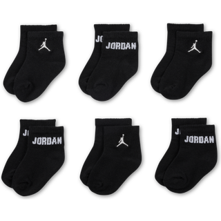 Jordan Everyday Essentials-ankelstrømper til babyer/småbørn (6 par) - sort - 18.5-23.5