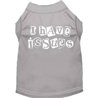 Jag har problem med skärmtryckt hundskjorta grå xxl