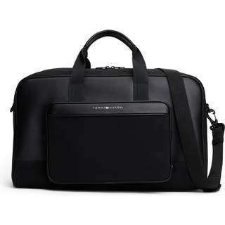 Metal Logo Crossbody Duffel Bag