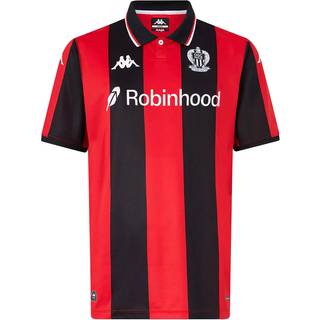 Kappa OGC Nice 2025/26 Home Shirt Junior, Rød - 6Y
