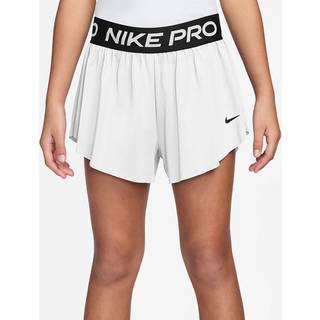 Nike Pro Dri-FIT 2-i-1-shorts til større børn (piger) - hvid - S